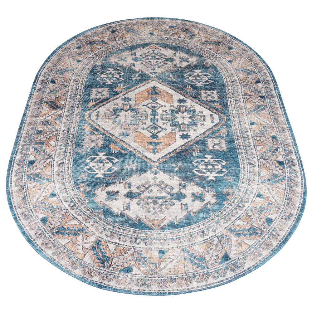 Vloerkleed Laria Blue 4 - Ovaal 200 x 290 cm