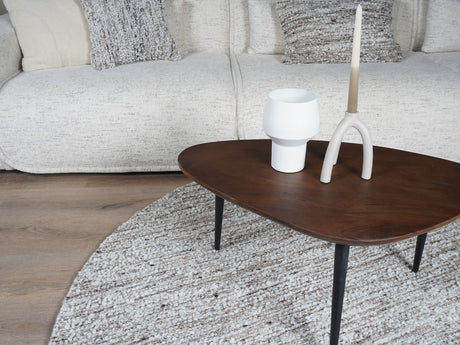 Vloerkleed Mica Beige Rond ø200 cm