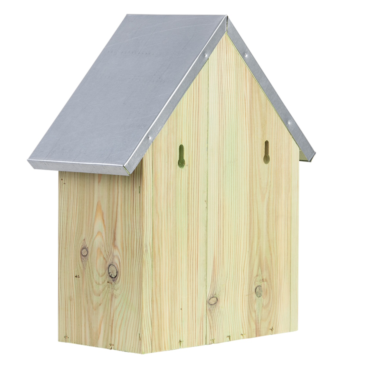 Insectenhotel met open dak en houten wanden