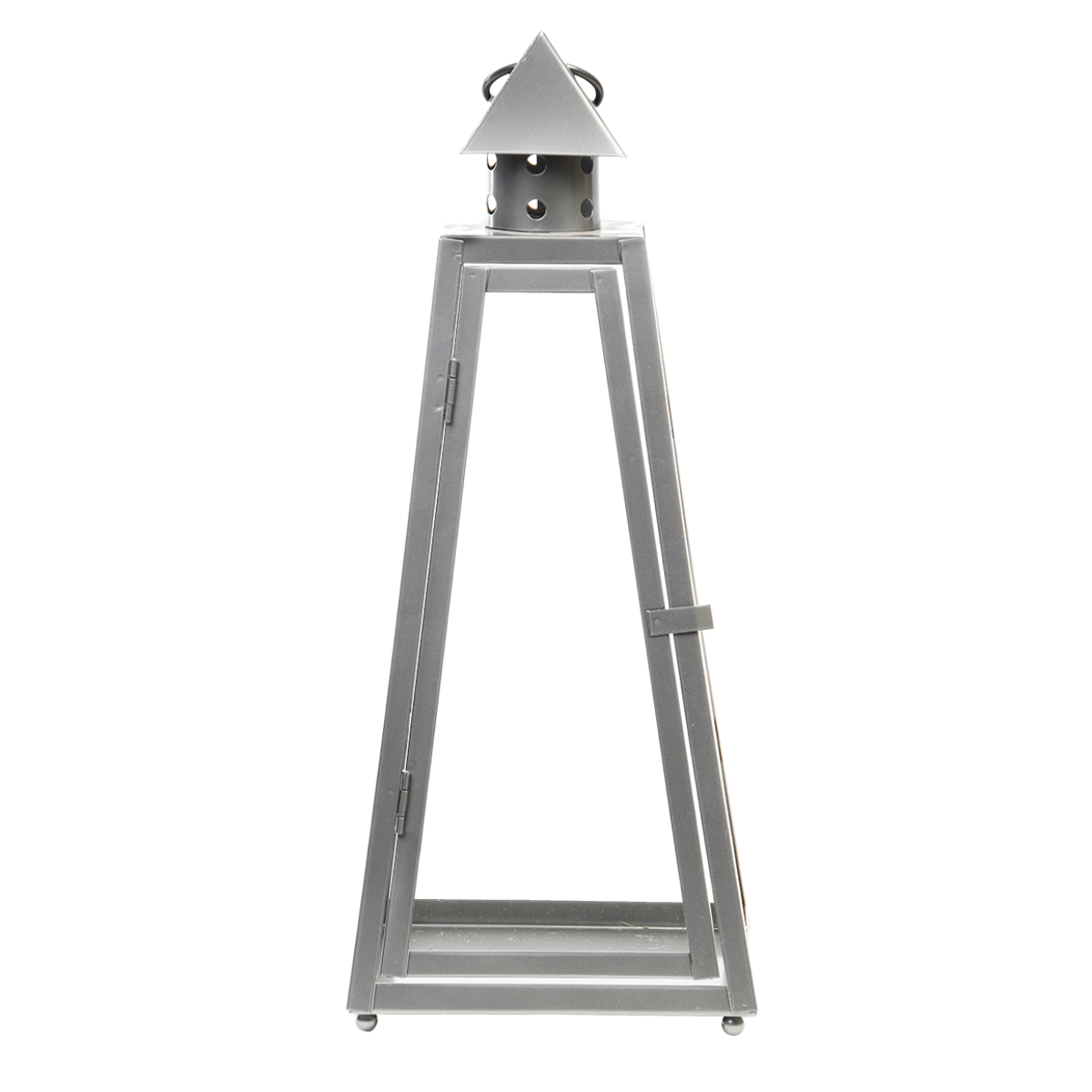 Piramide lantaarn S met open metalen frame