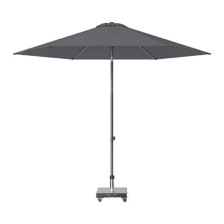 Antraciet parasol Ø300 met rond doek en centrale mast