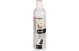 Flamingo shampoofles voor zwarte vacht, 300 ml, witte fles met zwarte etiketstijl