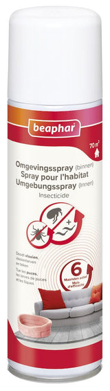 Beaphar - Omgevingsspray Hond/Kat Vlo En Teek - Anti vlooienmiddel - 250 ml