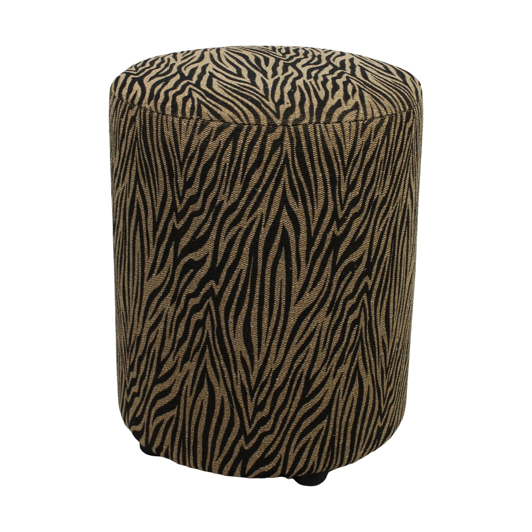 Poef rond  met print 38x38x48cm