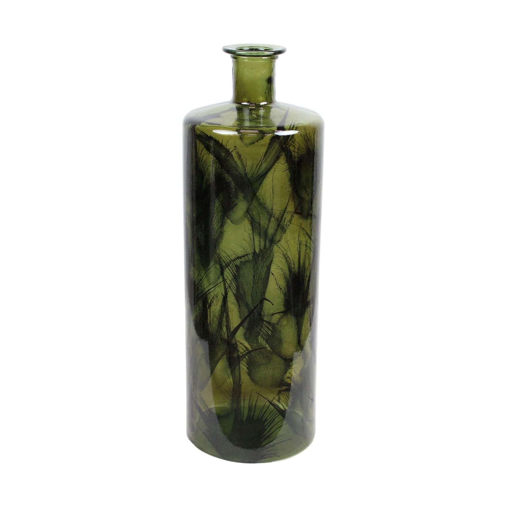 Vaas gerecycled glas 25x25x75cm