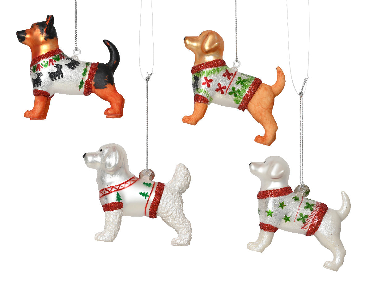Hond glas 4assorti