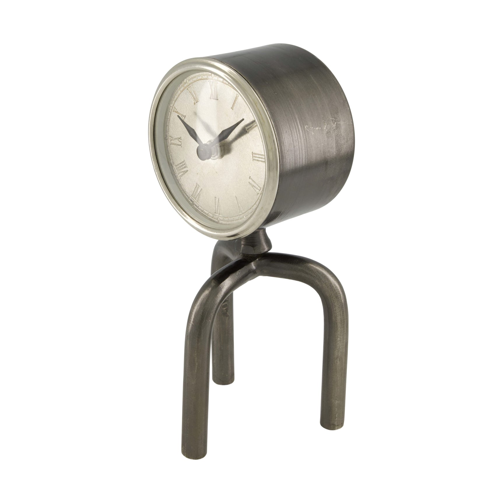 klok rond metaal 11x7x25cm