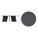 FRIES SALONTAFEL O90 CM EIKEN BLACKNIGHT [fsc]