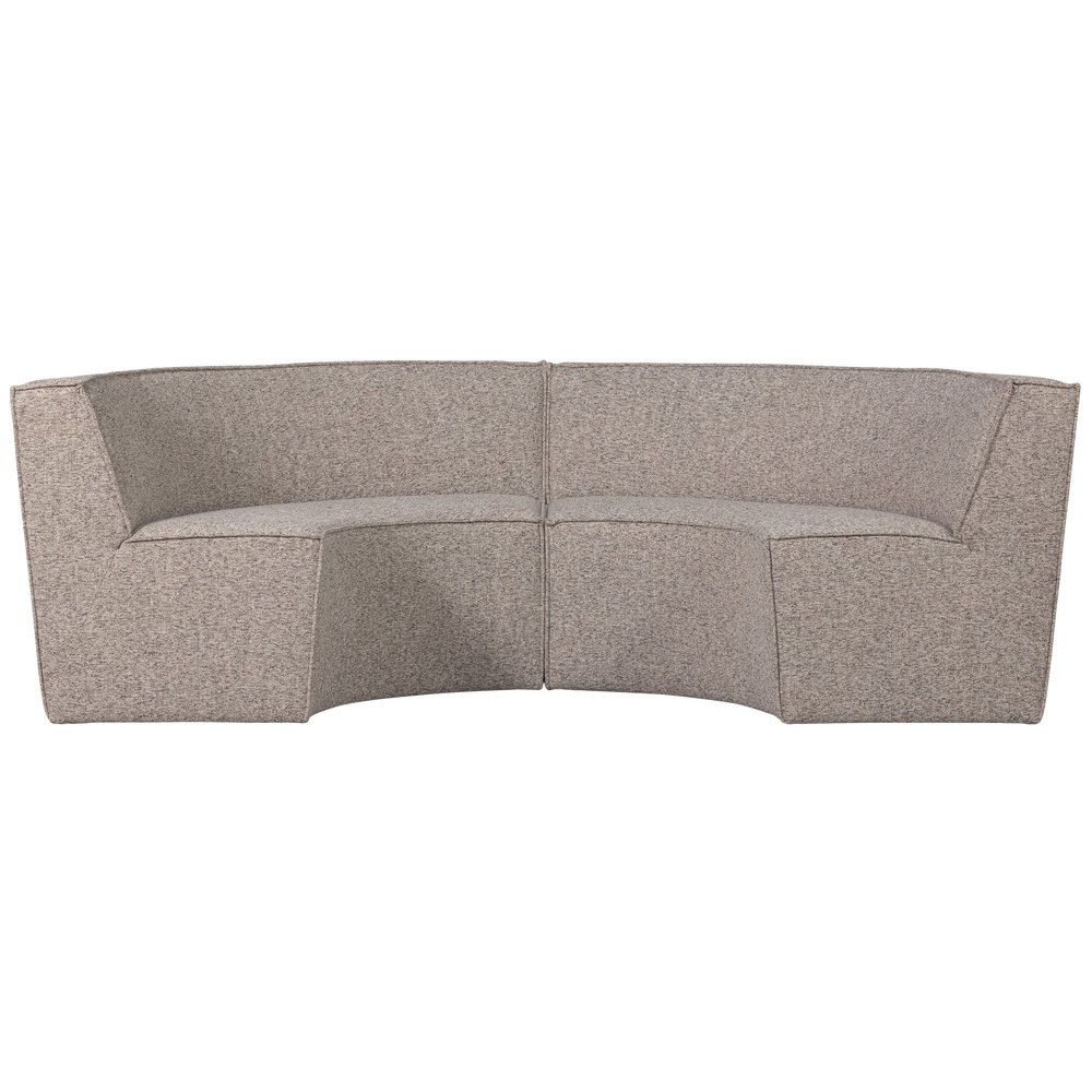 EUROPA 4-ZITS EETBANK GEWEVEN STOF ZAND MELANGE