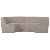 EUROPA 4-ZITS EETBANK GEWEVEN STOF ZAND MELANGE