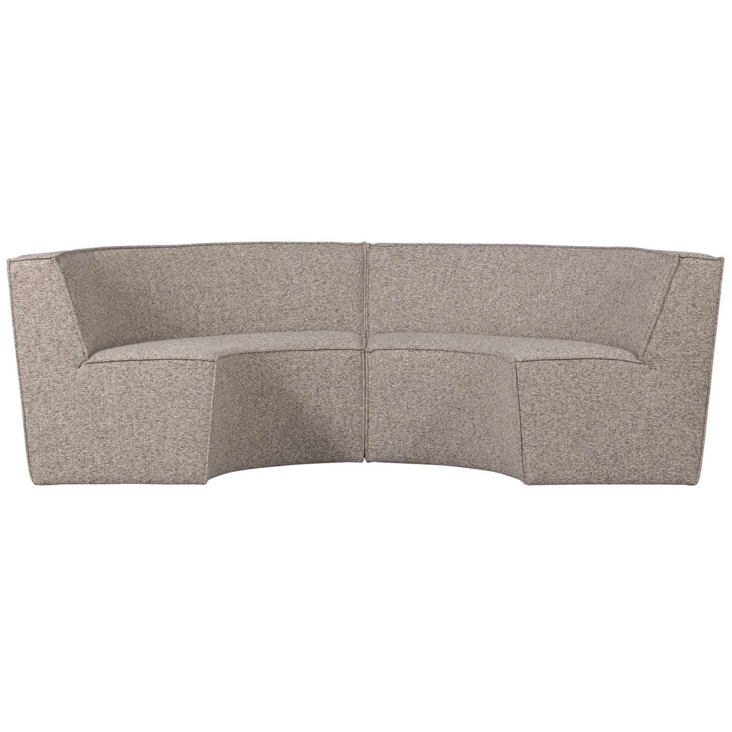 EUROPA 4-ZITS EETBANK GEWEVEN STOF ZAND MELANGE