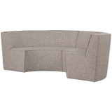 EUROPA 4-ZITS EETBANK GEWEVEN STOF ZAND MELANGE