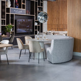 EUROPA 4-ZITS EETBANK GEWEVEN STOF ZAND MELANGE