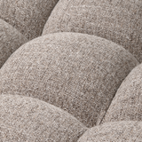 ALLURE 3-ZITS BANK GEWEVEN STOF KLEI MELANGE