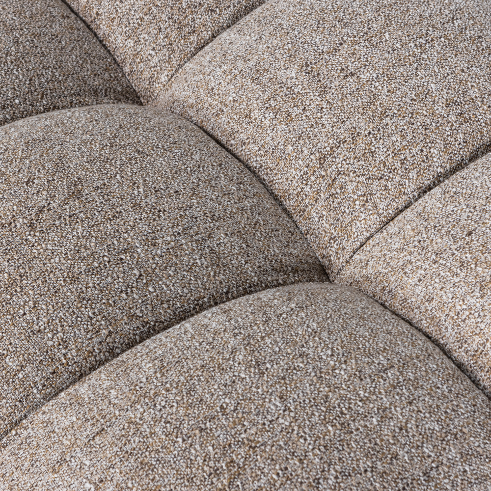 ALLURE HOCKER GEWEVEN STOF BRUIN MELANGE