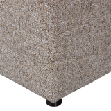 ALLURE HOCKER GEWEVEN STOF BRUIN MELANGE