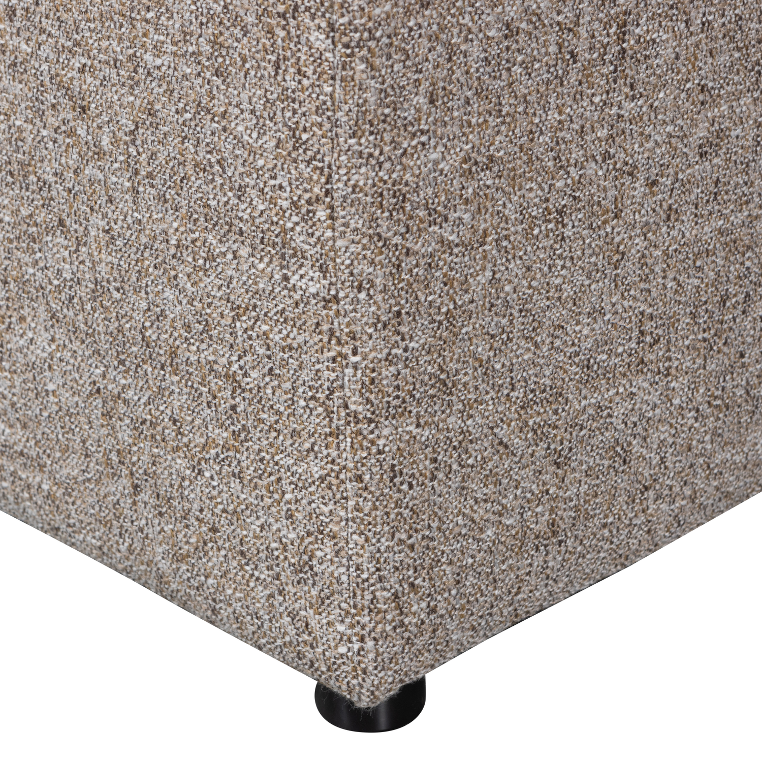 ALLURE HOCKER GEWEVEN STOF BRUIN MELANGE