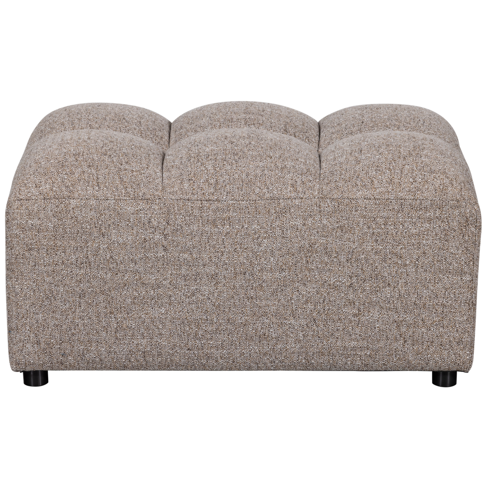 ALLURE HOCKER GEWEVEN STOF BRUIN MELANGE