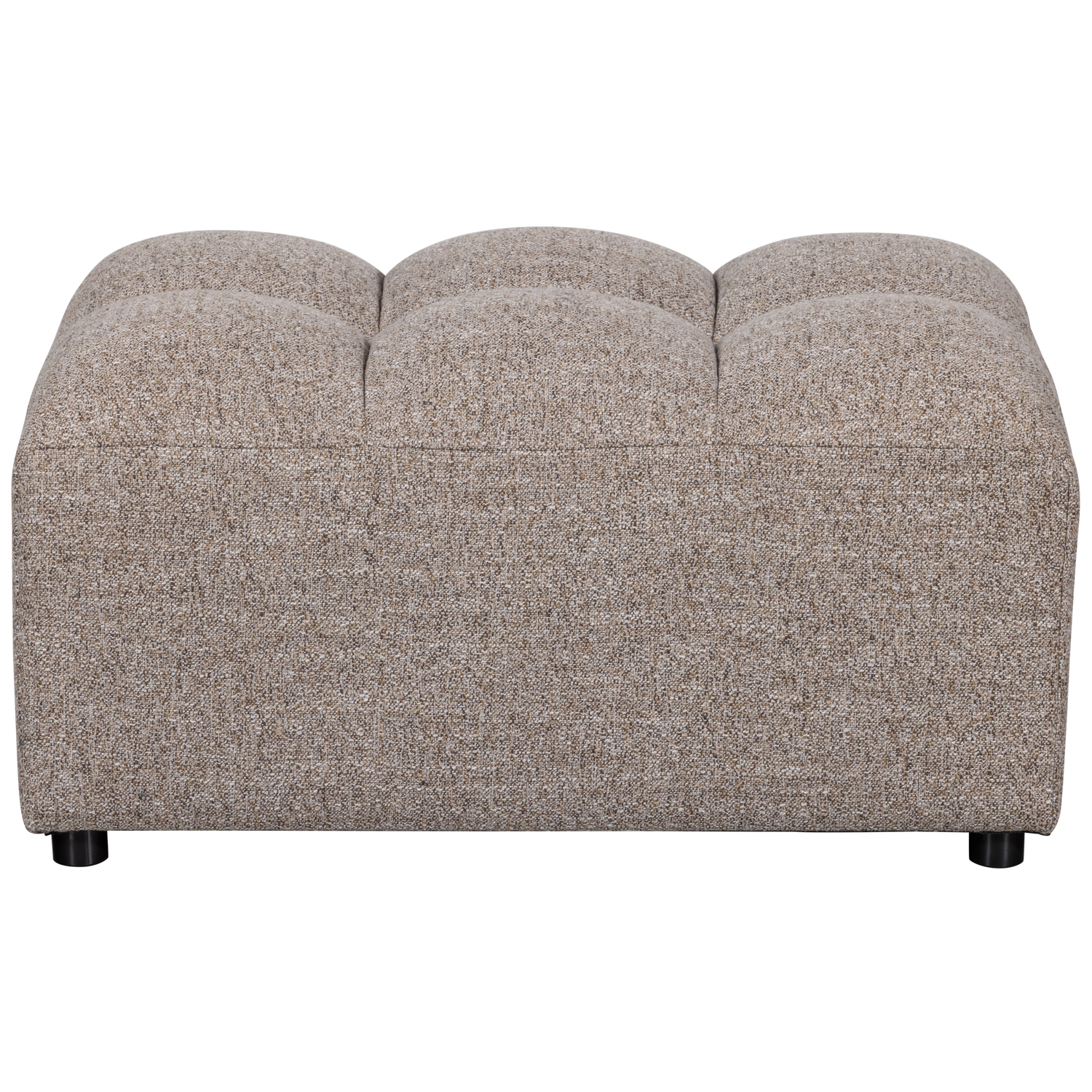 ALLURE HOCKER GEWEVEN STOF BRUIN MELANGE