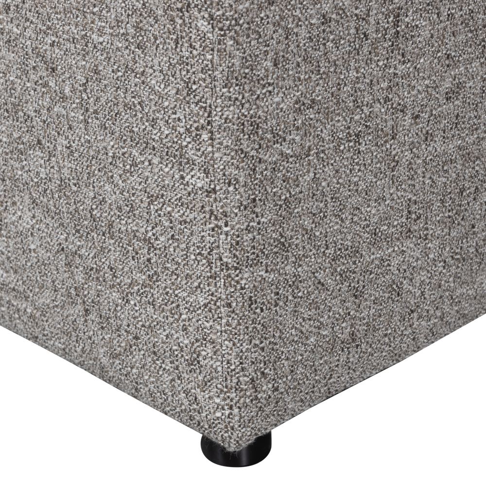 ALLURE HOCKER GEWEVEN STOF KLEI MELANGE