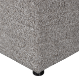 ALLURE HOCKER GEWEVEN STOF KLEI MELANGE