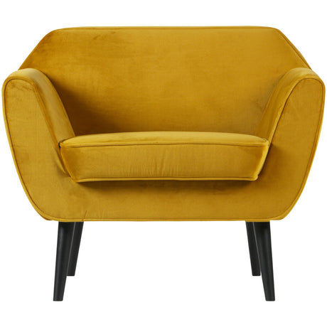 ROCCO FAUTEUIL VELVET OKERGEEL