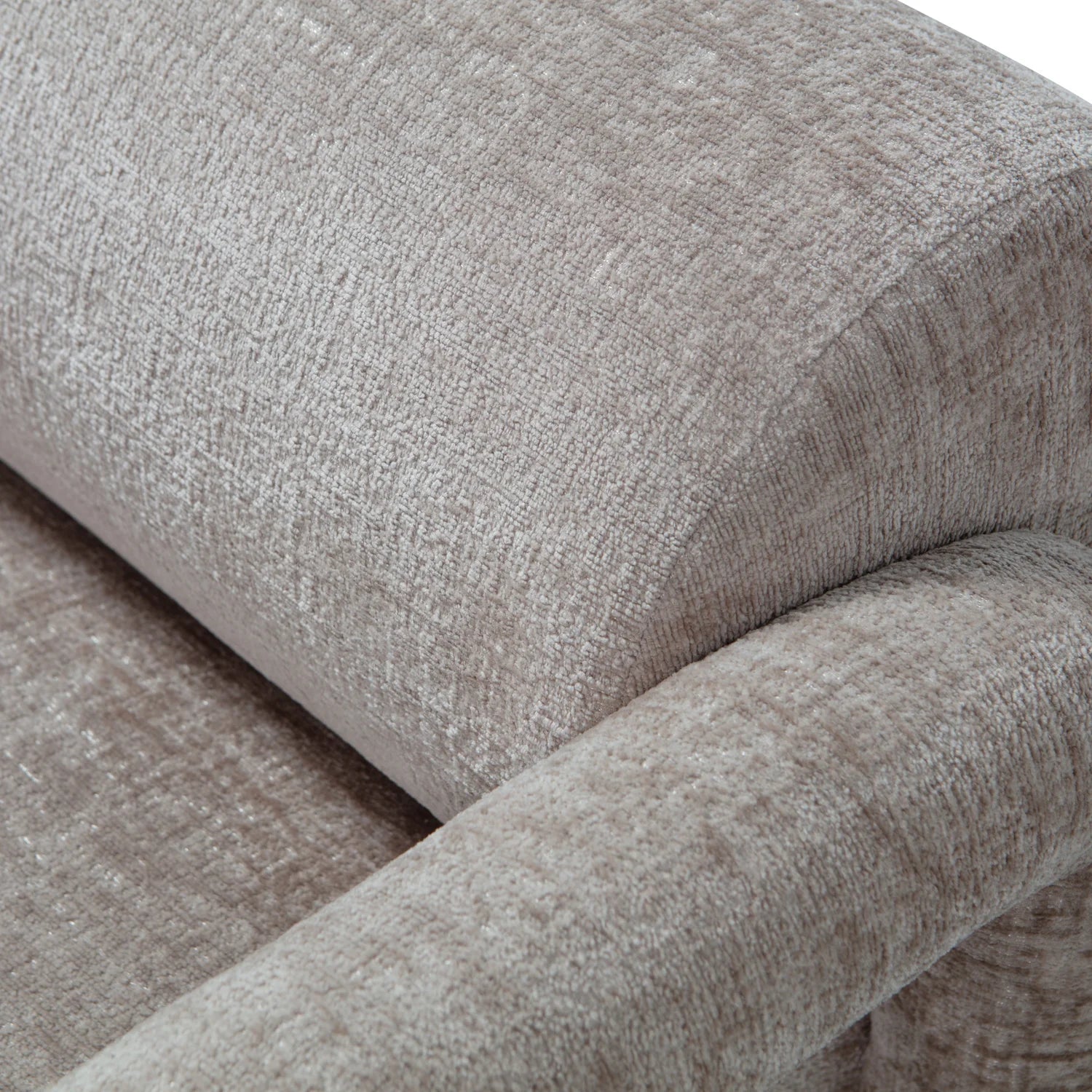 WOOOD - Lenny fauteuil in grove textuur zand