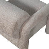 WOOOD - Lenny fauteuil in grove textuur zand