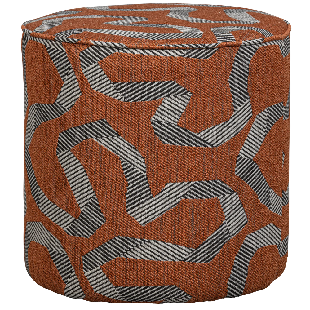 WOOOD - Lex poef slinger roest melange