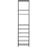 WOOOD - Reese wijn-/drankenrek metaal zwart