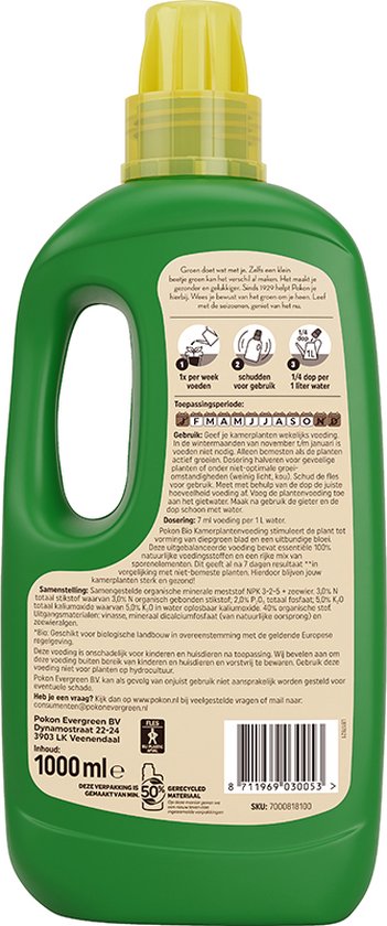 Pokon - BIO Kamerplanten Voeding 1 liter