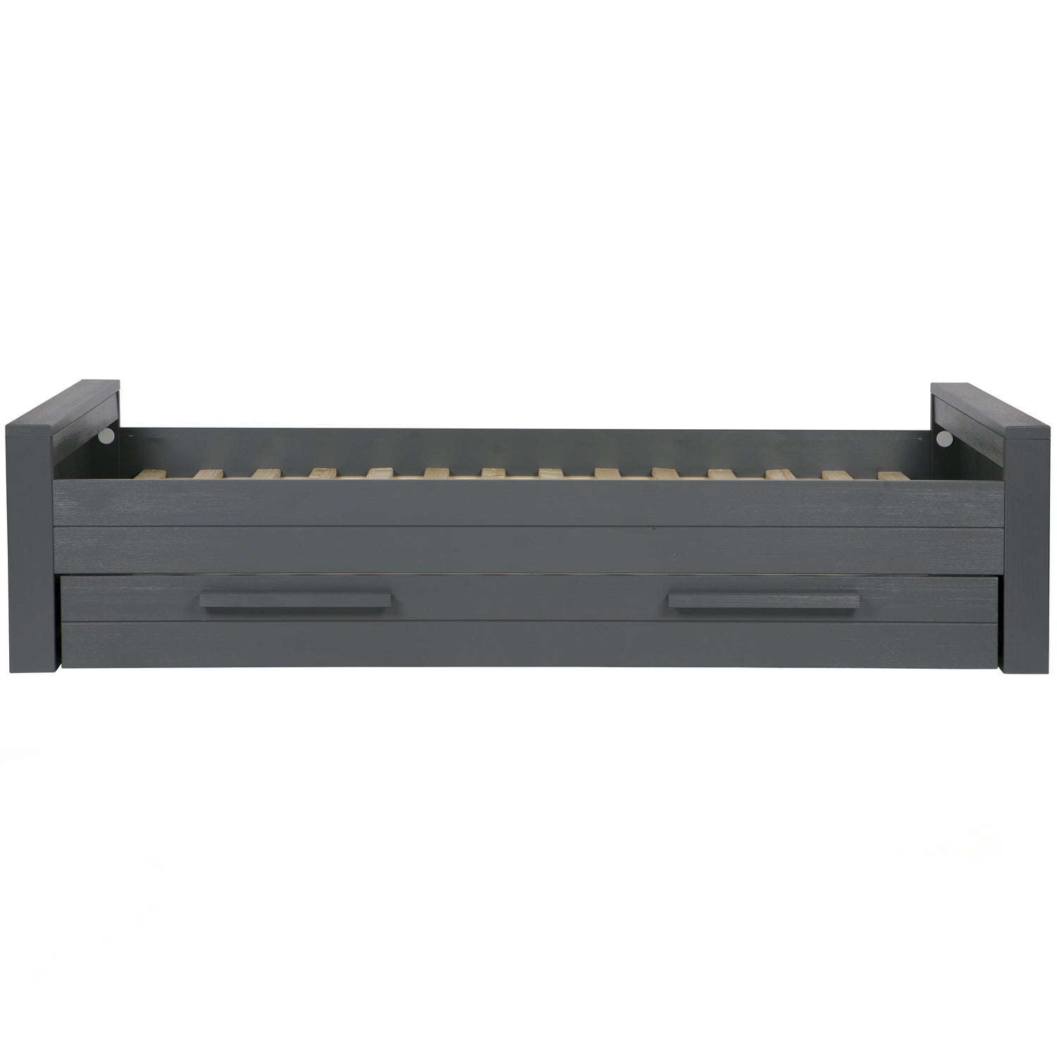 DENNIS BED 90X200 CM GRENEN STEEL GREY GEBORSTELD [fsc]