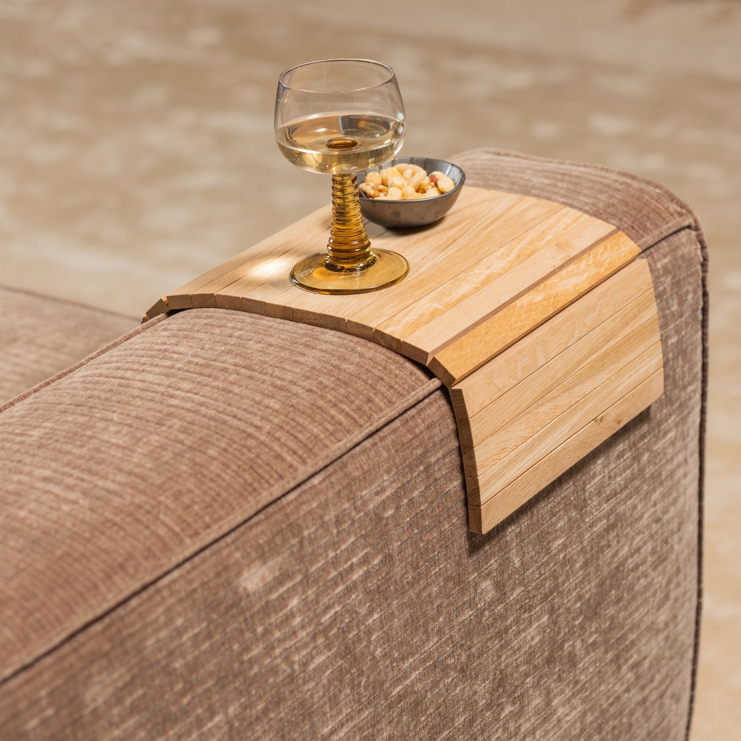 ARMLEUNING FLEXIBEL DIENBLAD EIKEN ONBEHANDELD - M