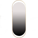 SANOU PASSPIEGEL OVAAL XL ANTIQUE BRASS 168x60