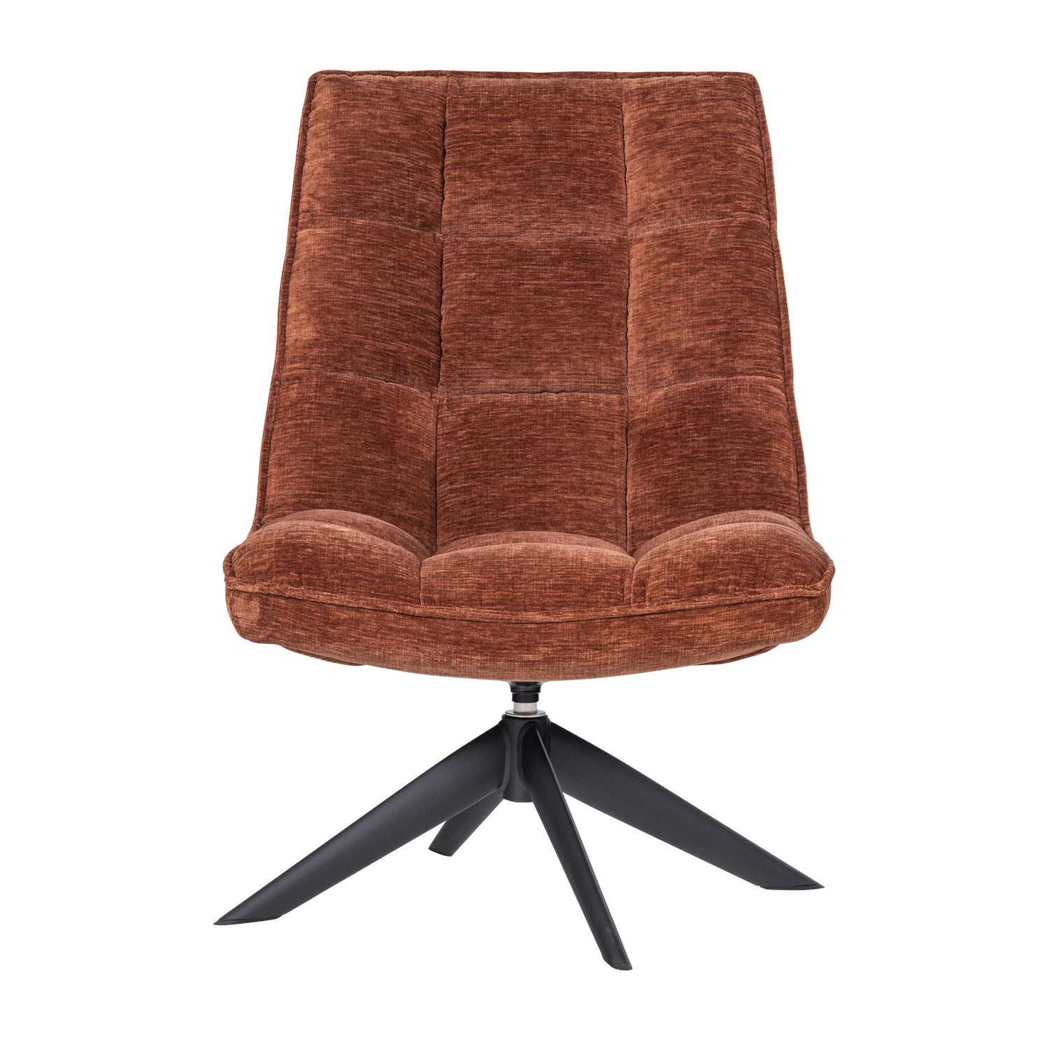 JOUKE DRAAIFAUTEUIL CHENILLE STRUCTUUR ROESTBRUIN [fsc]