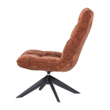 JOUKE DRAAIFAUTEUIL CHENILLE STRUCTUUR ROESTBRUIN [fsc]