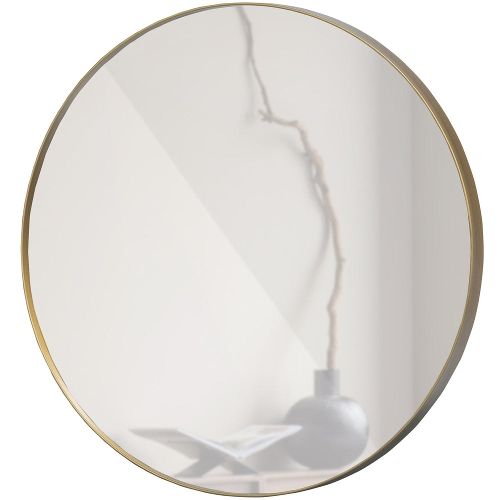 DOUTZEN SPIEGEL METAAL GOUD O80 CM