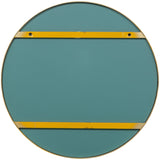 DOUTZEN SPIEGEL METAAL GOUD O80 CM