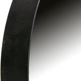 DOUTZEN SPIEGEL METAAL ZWART O80 CM