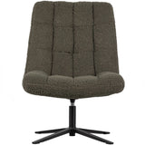 WOOOD - Job draaifauteuil teddy groen