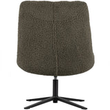 WOOOD - Job draaifauteuil teddy groen
