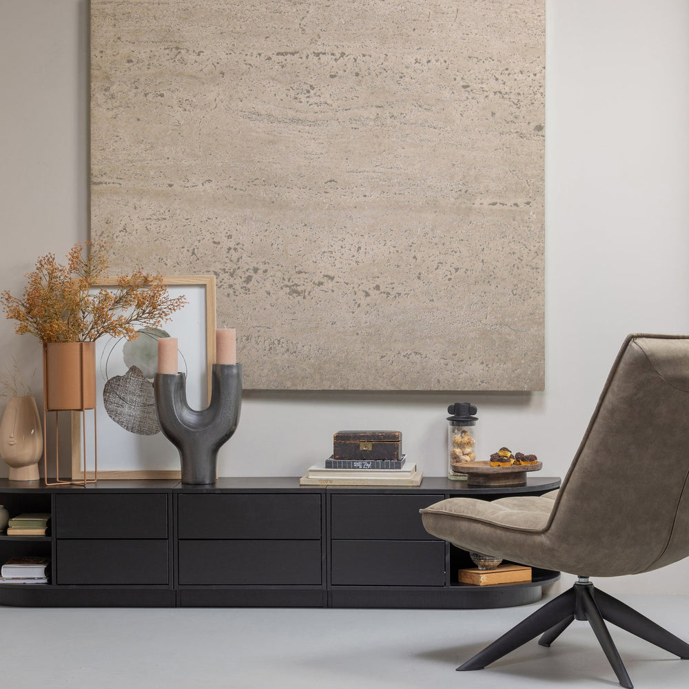 JOUKE DRAAIFAUTEUIL LEERLOOK GROEN