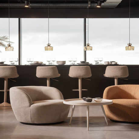 SERRA DRAAIFAUTEUIL GEWEVEN STOF CURRY MELANGE