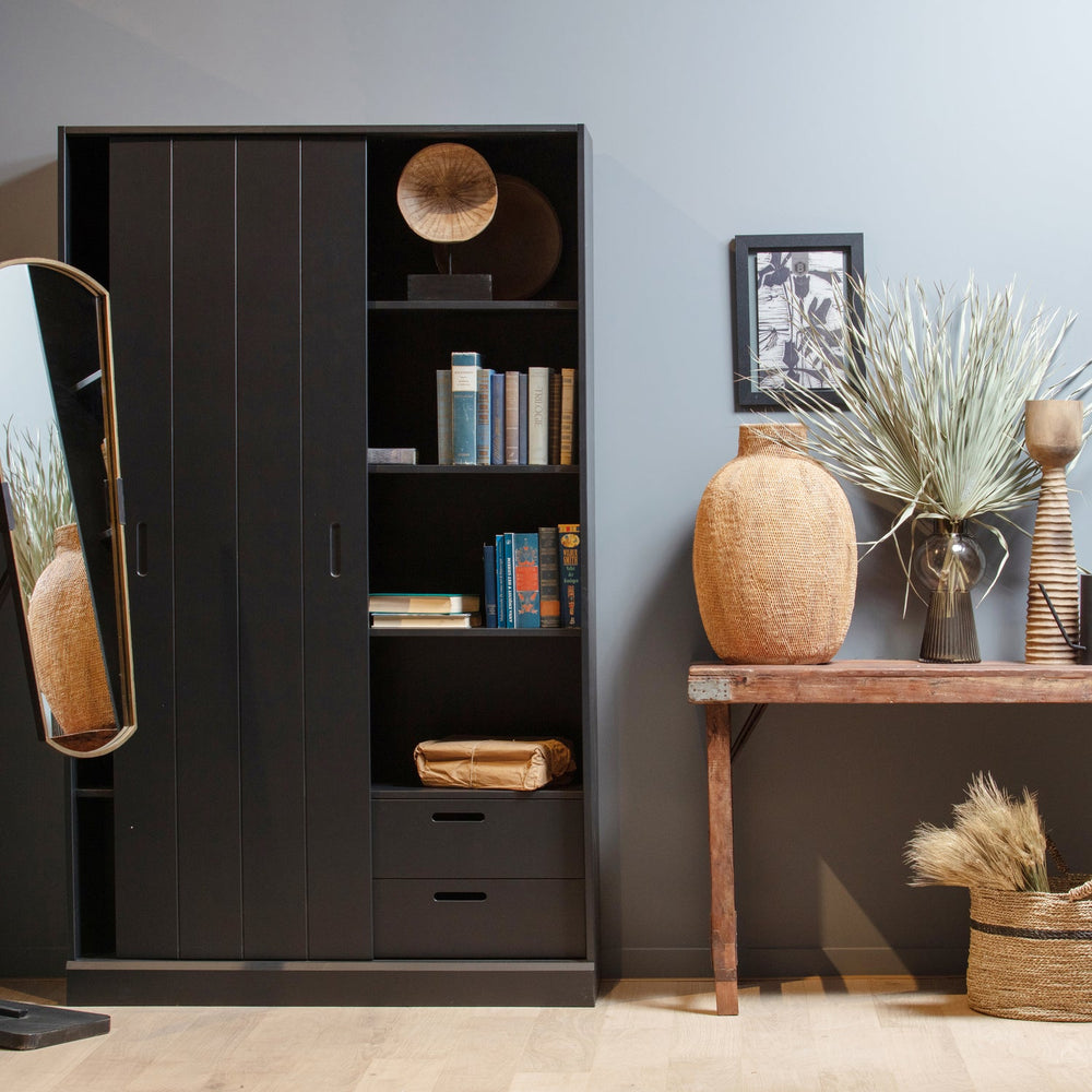 MOVE SCHUIFDEURKAST GRENEN MATZWART [fsc]