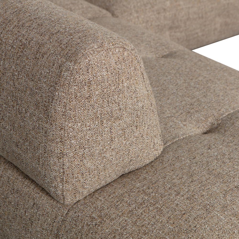 LLOYD HOEKBANK LINKS GROF GEWEVEN BRUIN MELANGE