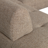 LLOYD HOEKBANK LINKS GROF GEWEVEN BRUIN MELANGE