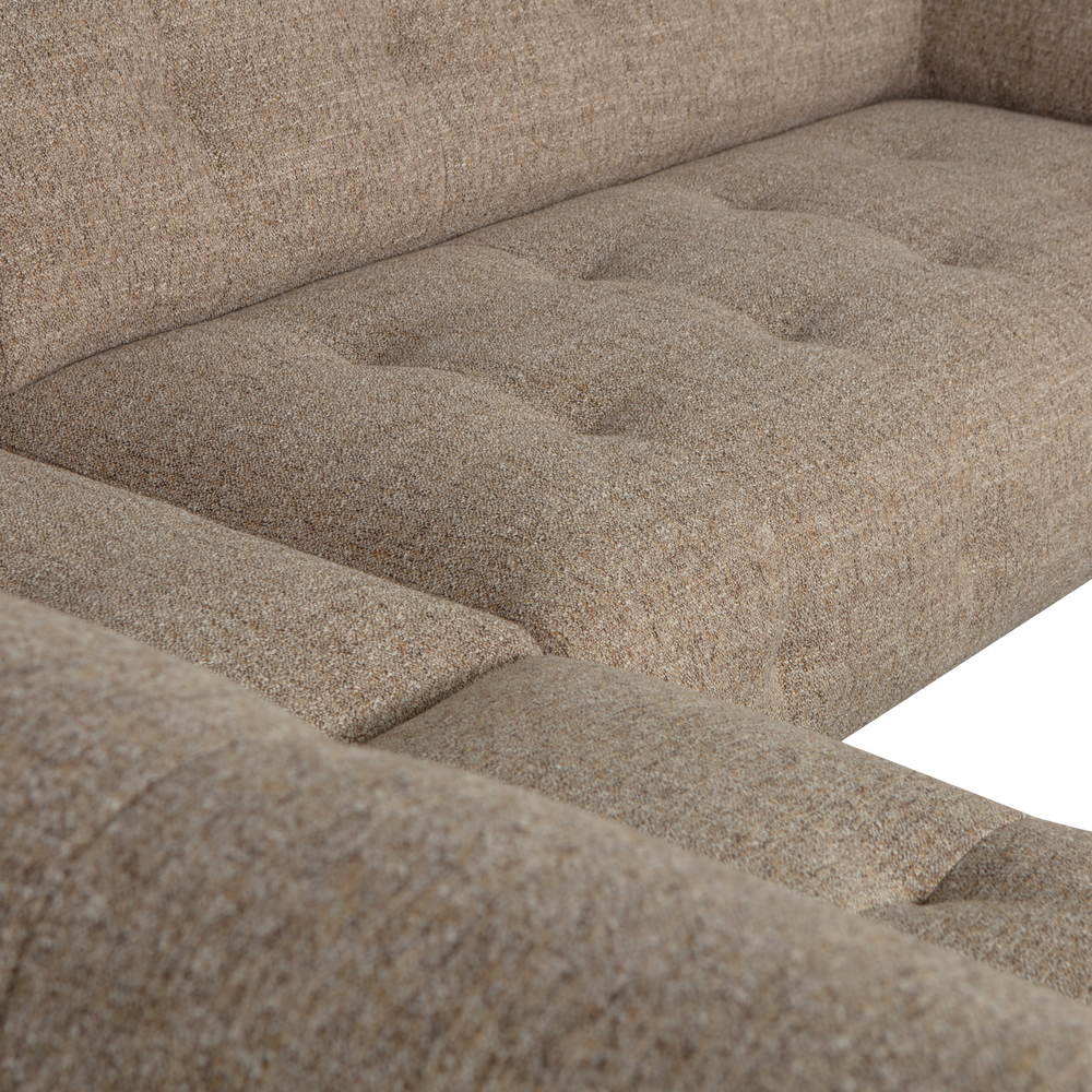 LLOYD HOEKBANK LINKS GROF GEWEVEN BRUIN MELANGE