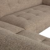 LLOYD HOEKBANK LINKS GROF GEWEVEN BRUIN MELANGE