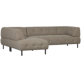 LLOYD HOEKBANK LINKS GROF GEWEVEN BRUIN MELANGE