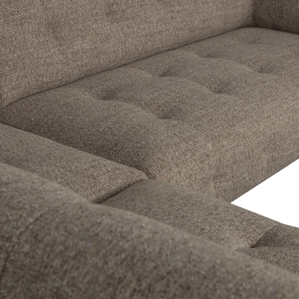 LLOYD HOEKBANK LINKS GROF GEWEVEN DONKERBRUIN MELANGE